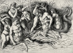 海神之战 作者 安德里亚·曼特尼亚（Andrea Mantegna）